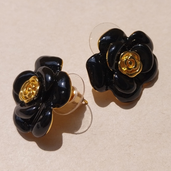 Sterling Silver Flower Earrings - Picture 8 of 15
